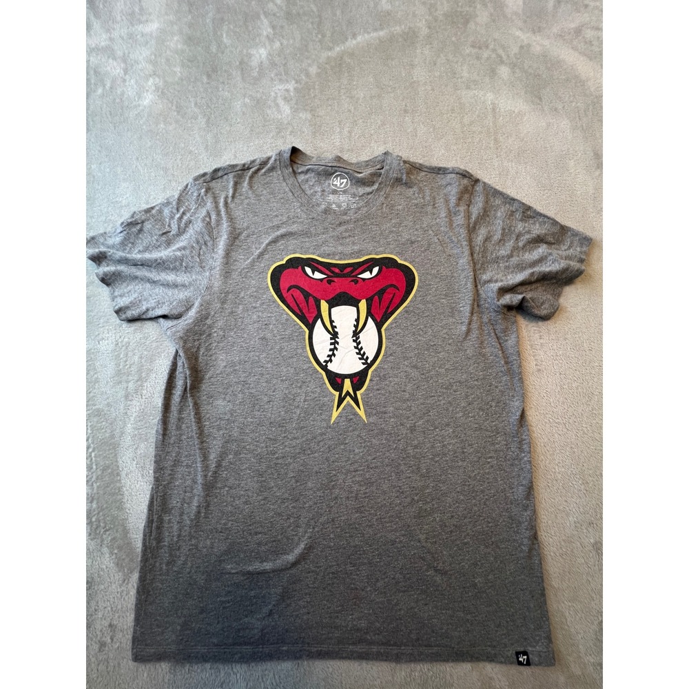 '47 Brand T-Shirt Mens Large Gray Arizona Diamondbacks MLB Graphic Tee